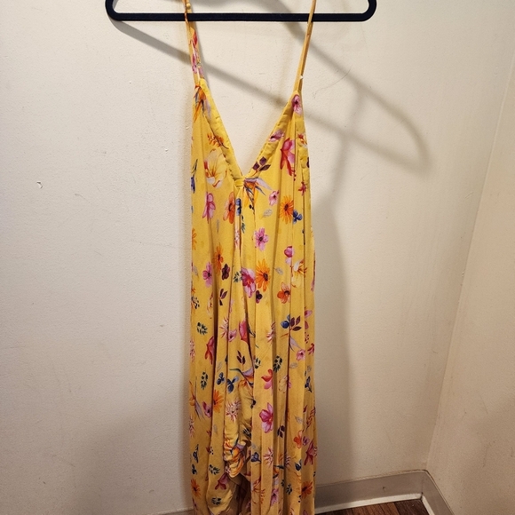 Floral Yellow Jumpsuit - Picture 3 of 12
